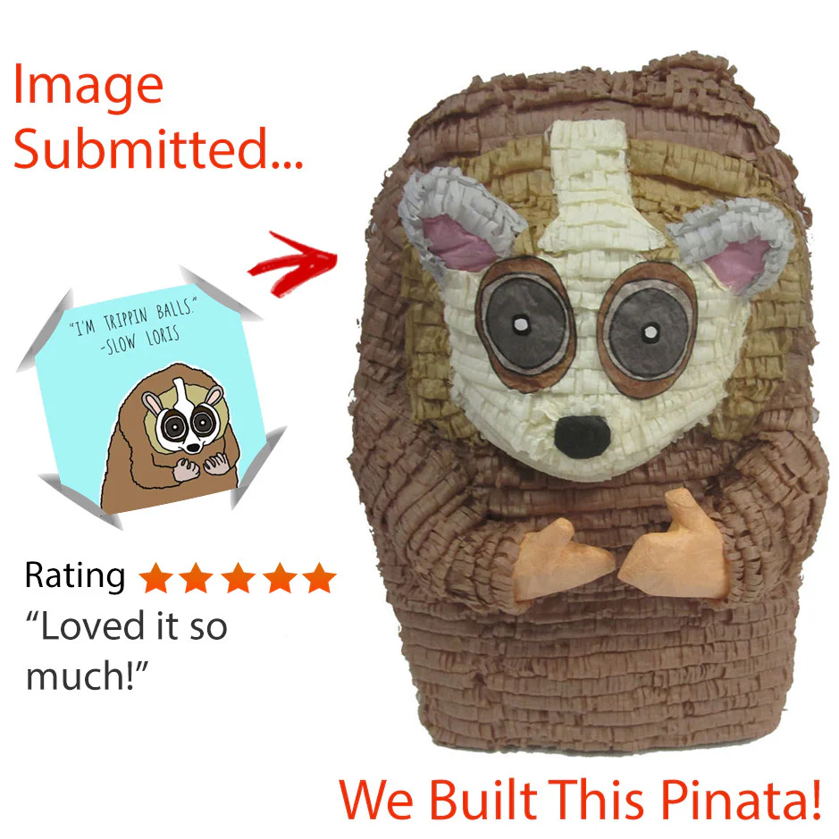 Slow Loris Custom Pinata - Image 2