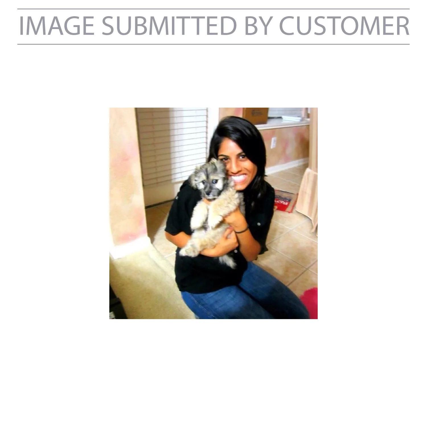 Woman With Dog Custom Pinata - Image 2