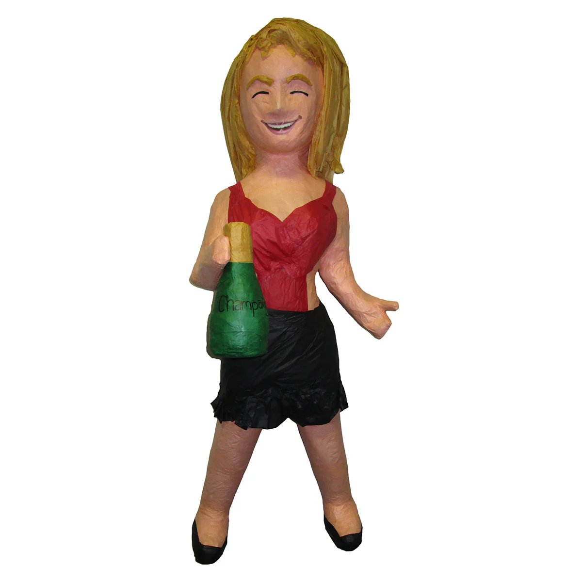 Woman with Champagne Bottle Custom Pinata